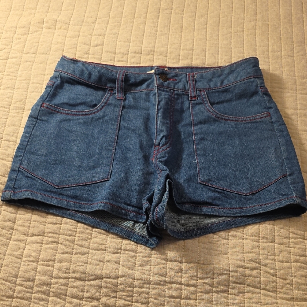 Heritage 1981 Blue Denim High-Rise Jean Shorts